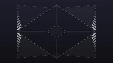 Futuristic interface frame, HUD Illustrazione stock