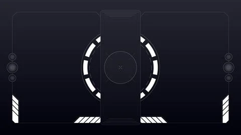 Futuristic interface frame, HUD Stock Illustration