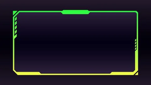 Futuristic interface frame, HUD Stock Illustration