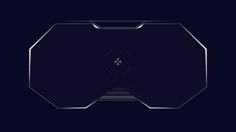 Futuristic interface frame, HUD Stock Illustration