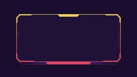 Futuristic interface frame, HUD Illustrazione stock