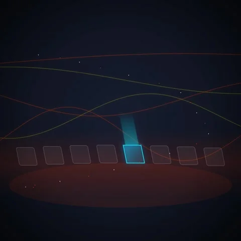 Futuristic Interface with Glowing Elements and Digital Data Streams Stock Footage 348230544
