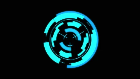 Futuristic interface HUD design, infographic elements Stock Footage 129094839