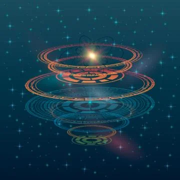 Futuristic interface hud design, infographic elements like scanning graph, wa 스톡 일러스트