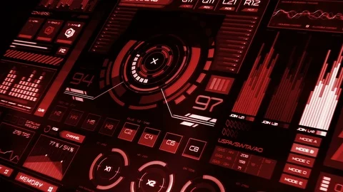 Futuristic interface | HUD Stock Footage