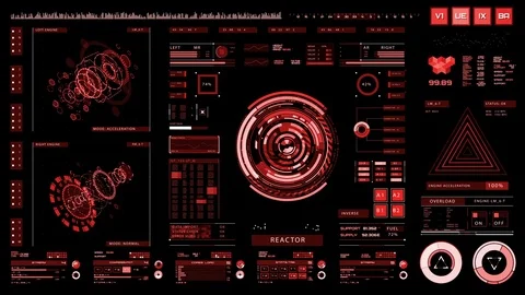 Futuristic interface | HUD Video stock 78273040