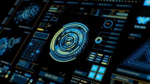 Futuristic interface | HUD Stock Footage 78273751