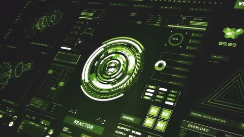 Futuristic interface | HUD Stock Footage 78274489