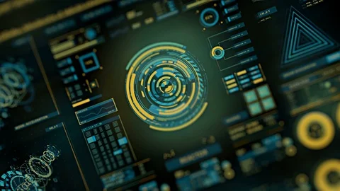 Futuristic interface | HUD Video stock 78274905