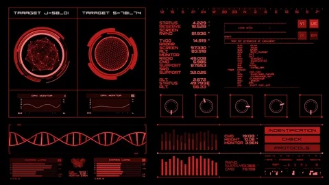 Futuristic interface | HUD 스톡 동영상 78568335