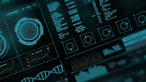 Futuristic interface | HUD Stock Footage 78568336