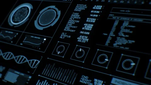 Futuristic interface | HUD Stock Footage 78568726