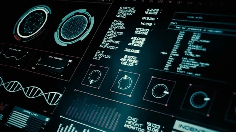 Futuristic interface | HUD Stock Footage 78568737