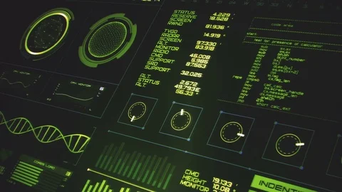 Futuristic interface | HUD Stock Footage 78568763