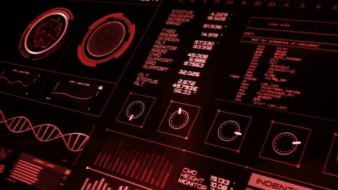 Futuristic interface | HUD Stock Footage 78568765