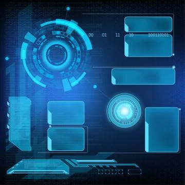 Futuristic interface HUD Stock Illustration