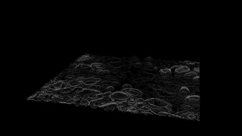 Futuristic interface | HUD | Lanscape analysis Stock Footage 77566071