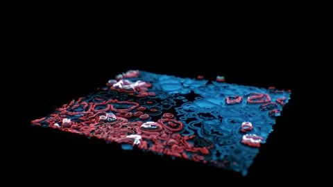 Futuristic interface | HUD | Lanscape analysis Stock Footage 77566127