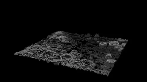 Futuristic interface | HUD | Lanscape analysis Stock Footage 77566131