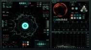 Futuristic Interface | Hud | Planet System Analysis Stock Footage