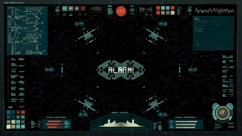 Futuristic interface | HUD | Space travel Stock-Footage 77570747