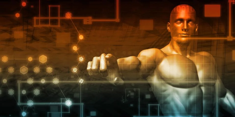 Futuristic Interface 스톡 일러스트