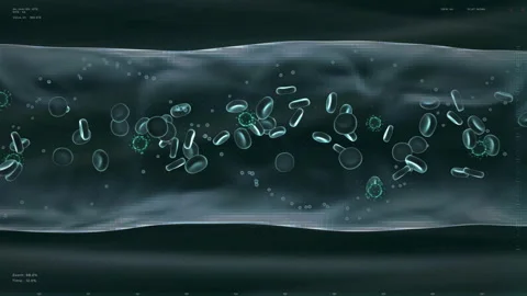 Futuristic Interface For Medical Examination Detects Covid-19 Infection Problem Stock Footage 247129715