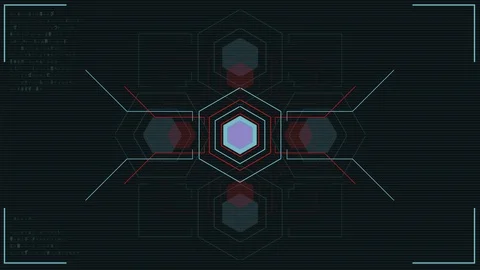 Futuristic Interface motion graphics UI Stock Footage 107649138