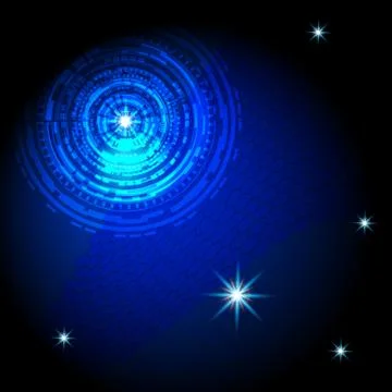 Futuristic interface technology design background Stock Illustration