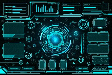 Futuristic interface technology design . Stock Illustration