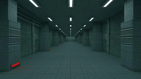 Futuristic interior concept design 스톡 일러스트