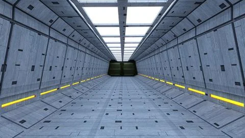 Futuristic interior concept design 스톡 일러스트