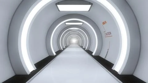 Futuristic interior concept design Stock Illustration