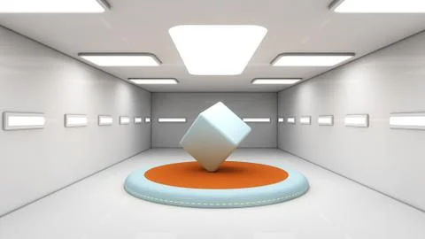 Futuristic interior concept design Stock Illustration