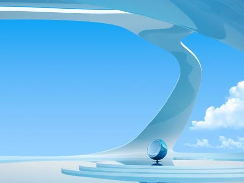 Futuristic interior with copyspace series Stock-Illustration