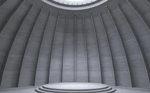 Futuristic interior of a reactor or bunker Stock Illustration