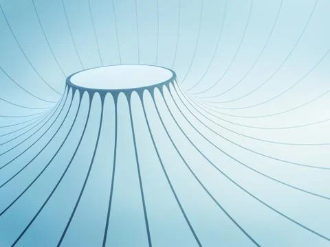 Futuristic interior space Stock Illustration