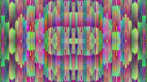 Futuristic iridescent splashes. Dynamic pattern glitched footage. Stock Footage 168576626