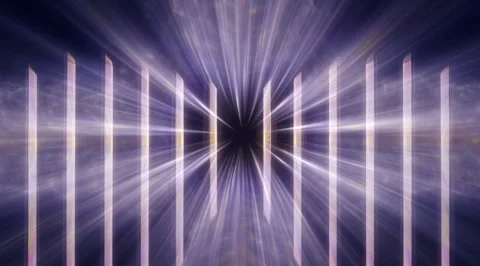Futuristic iridescent vertical light lines Stock Footage 331457392