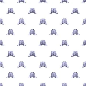 Futuristic jetpack flying device technology seamless pattern イラスト素材