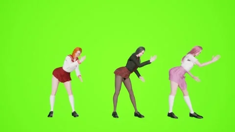 Futuristic K-pop Dancer Choreography Render Stock Footage 319003807