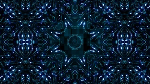 Futuristic Kaleidoscope Ornament Background Video stock 102469280