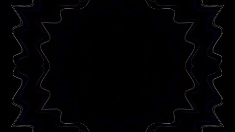 Futuristic kaleidoscope pattern with teal gradients and geometric Video stock 329649336