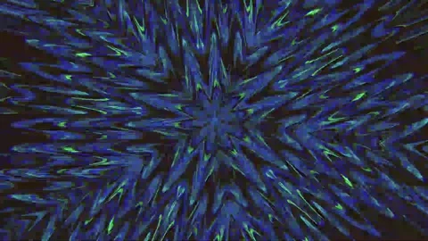 Futuristic kaleidoscopic multi-coloured elements. Pixel pattern metamorphoses. Stock Footage 172502114