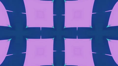 Futuristic Kaleidoscopic Pattern of Vibrant 3D Geometric Elements Creating Stock Footage 337589307