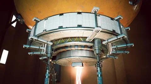 Futuristic lab with advanced tech and scientific experiments Stock Illustration