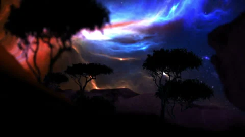 Futuristic landscape Stock Footage 33849153