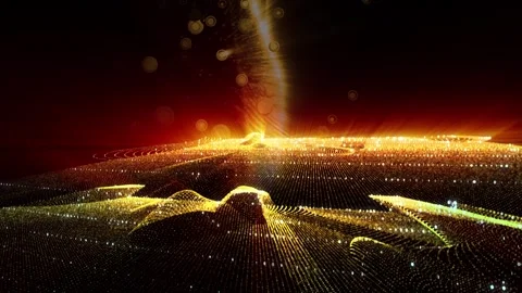 Futuristic landscape Stock Footage 303309314