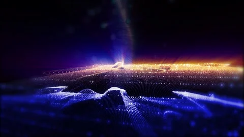 Futuristic landscape Stock Footage 303309528