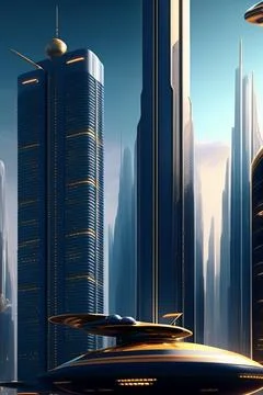 Futuristic landscape Illustrazione stock
